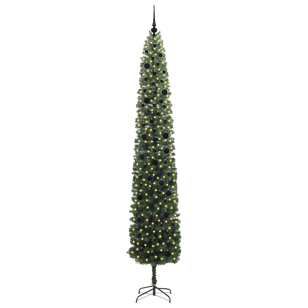 Artificial Christmas Tree with 300 LEDs with Stand Green 270 cm